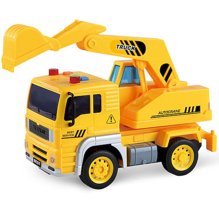 Anek dla Dzieci, koparka, pojazd ze światłem i dźwiękiem