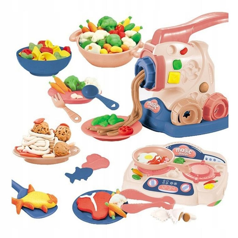 Anek dla Dzieci, maszynka do robienia makaronu, zestaw z masą plastyczną