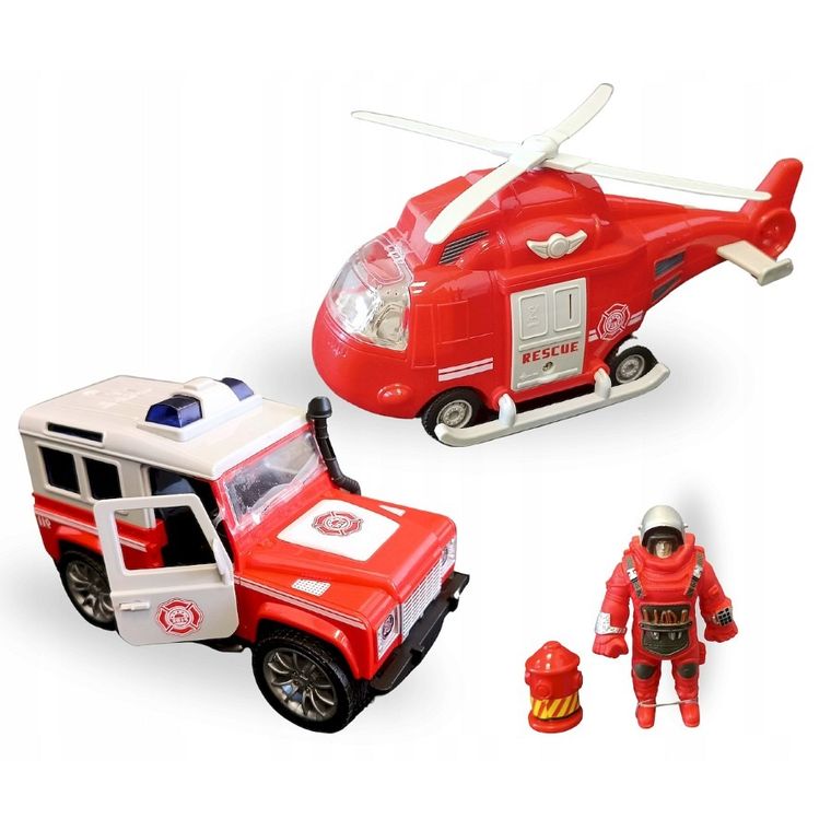 Anek dla Dzieci, Straż Pożarna, zestaw pojazdów ratunkowych