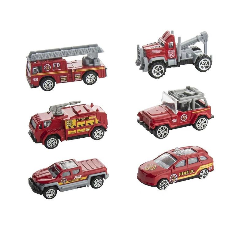 Anek dla Dzieci, straż pożarna, zestaw pojazdów ratunkowych, resoraki, 3 szt.