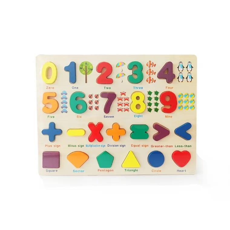 Anek dla Dzieci, tablica edukacyjna, nauka liczenia, kształtów, kolorów