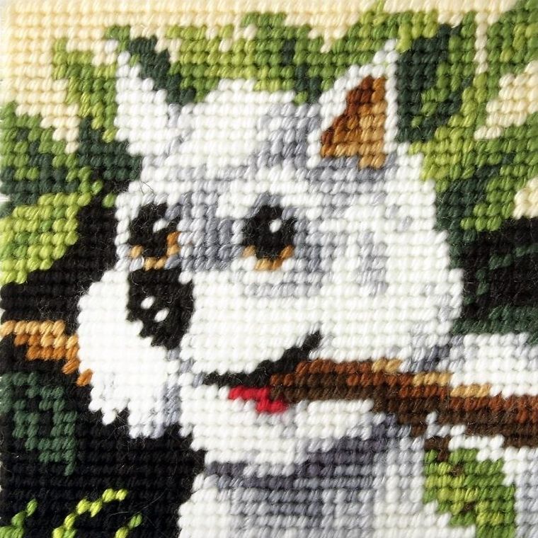 Anex-bis, Moje pierwsze wyszywanie, zestaw do haftu, Biały piesek