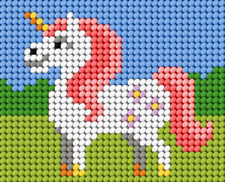 Anex-bis, Moje pierwsze wyszywanie, zestaw do haftu, Jednorożec