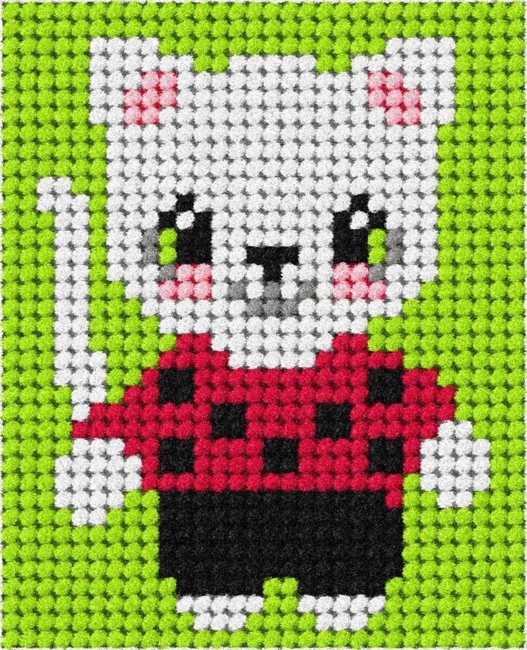 Anex-bis, Moje pierwsze wyszywanie, zestaw do haftu, Kotek