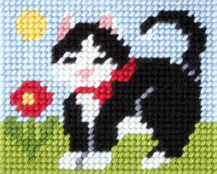 Anex-bis, Moje pierwsze wyszywanie, zestaw do haftu, Kotek