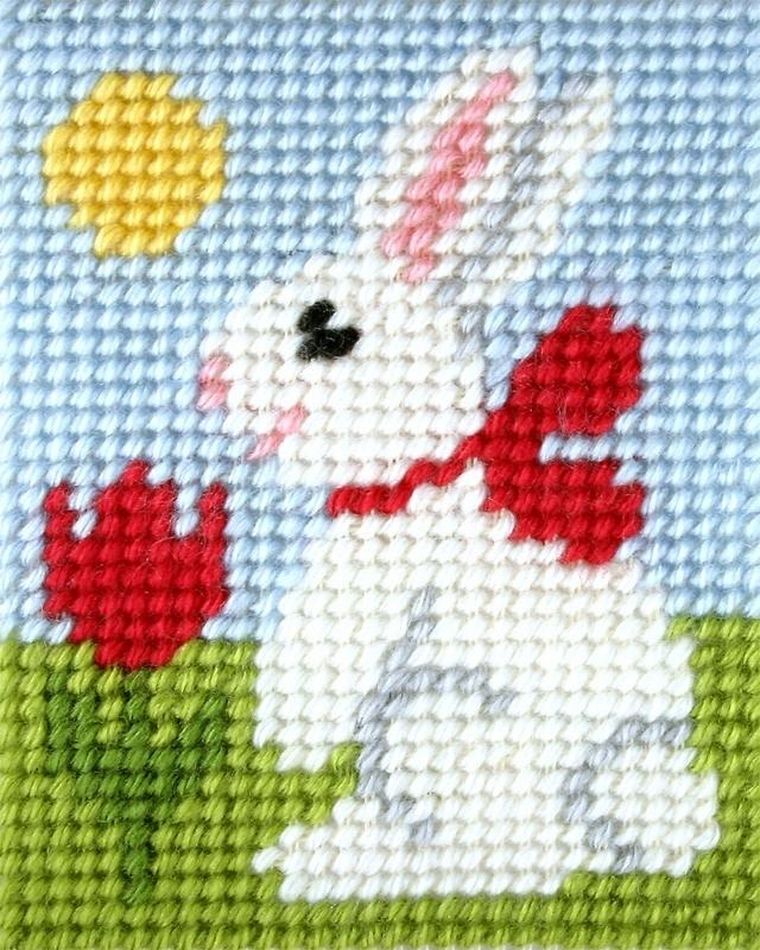 Anex-bis, Moje pierwsze wyszywanie, zestaw do haftu, Króliczek