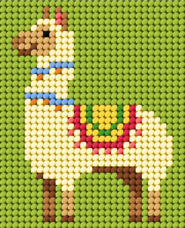 Anex-bis, Moje pierwsze wyszywanie, zestaw do haftu, Lama