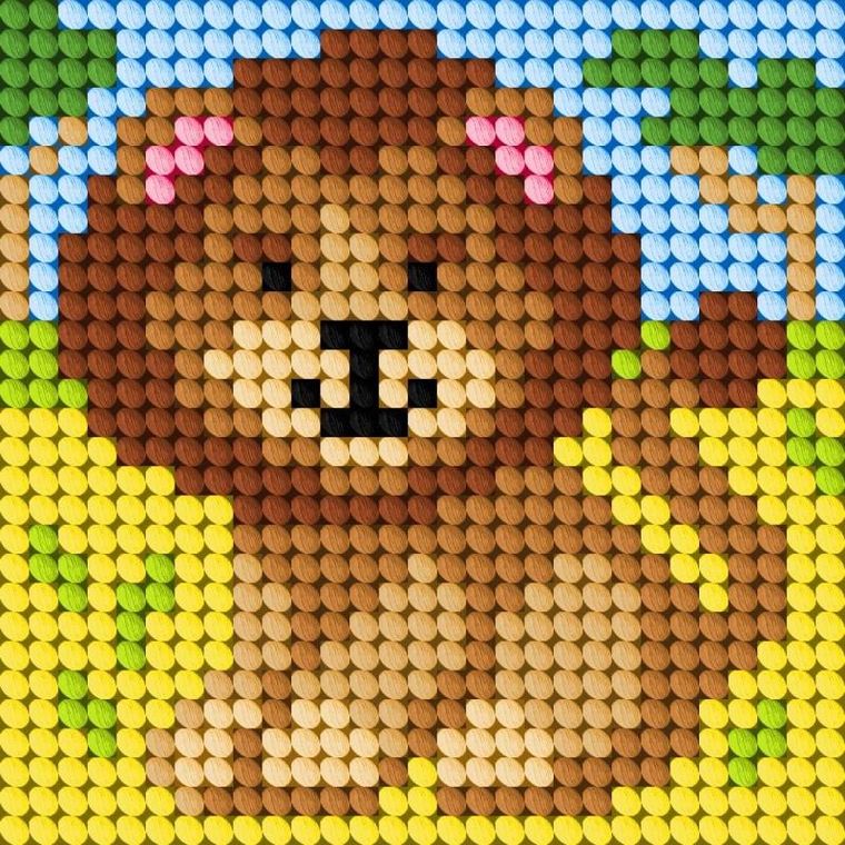 Anex-bis, Moje pierwsze wyszywanie, zestaw do haftu, Lew