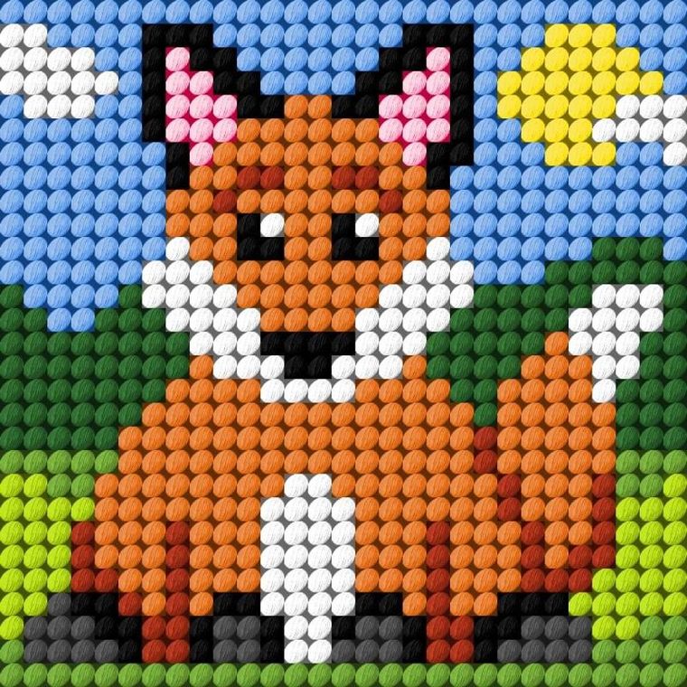 Anex-bis, Moje pierwsze wyszywanie, zestaw do haftu, Lisek