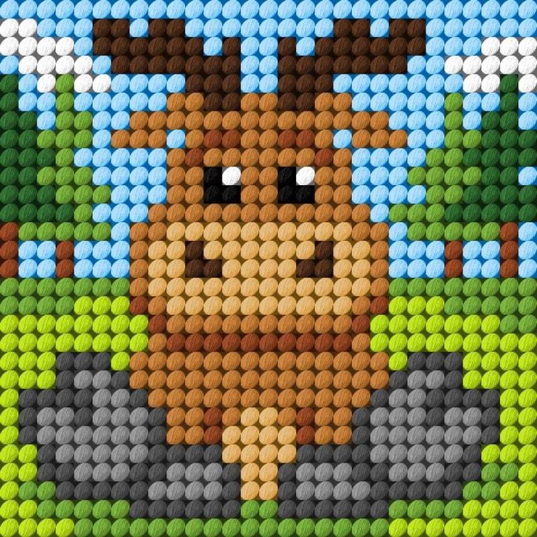 Anex-bis, Moje pierwsze wyszywanie, zestaw do haftu, Łoś