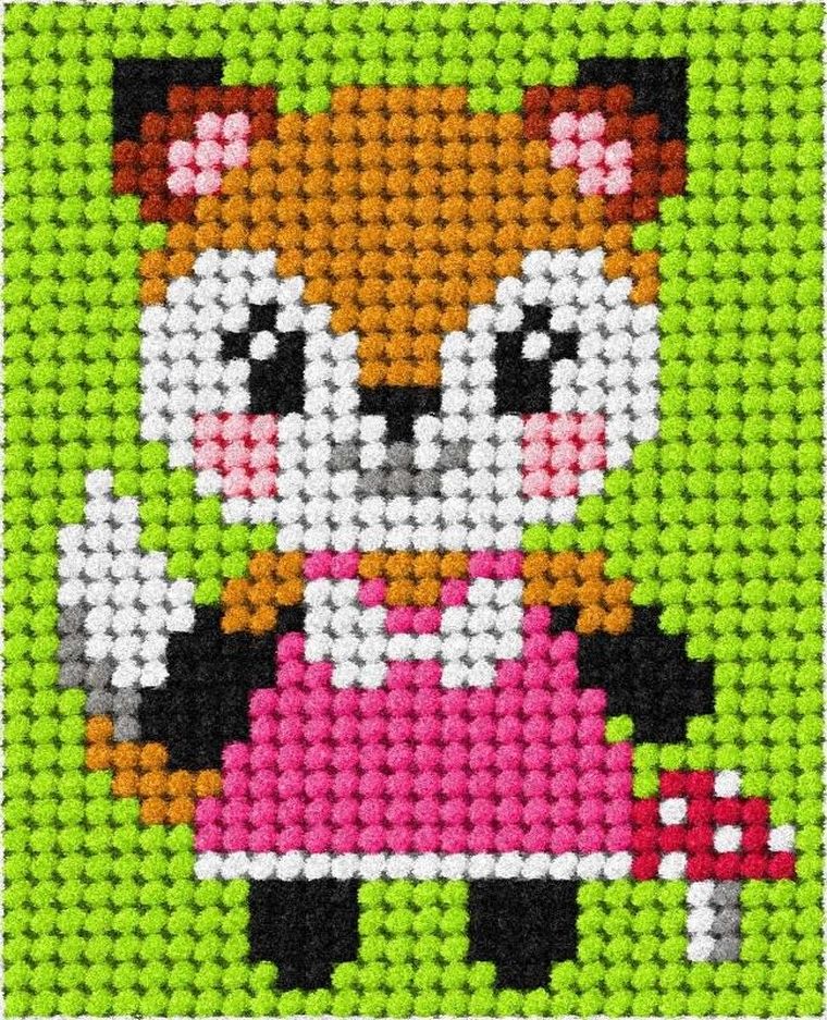 Anex-bis, Moje pierwsze wyszywanie, zestaw do haftu, Pani Lis