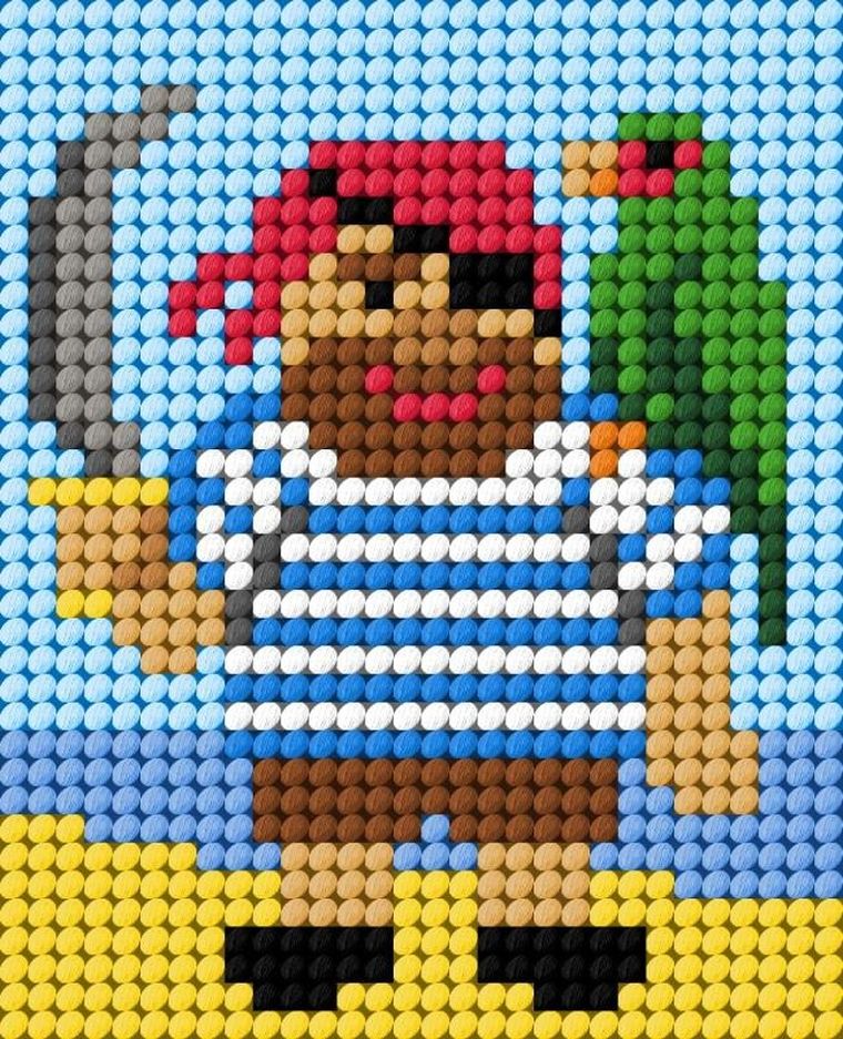 Anex-bis, Moje pierwsze wyszywanie, zestaw do haftu, Pirat