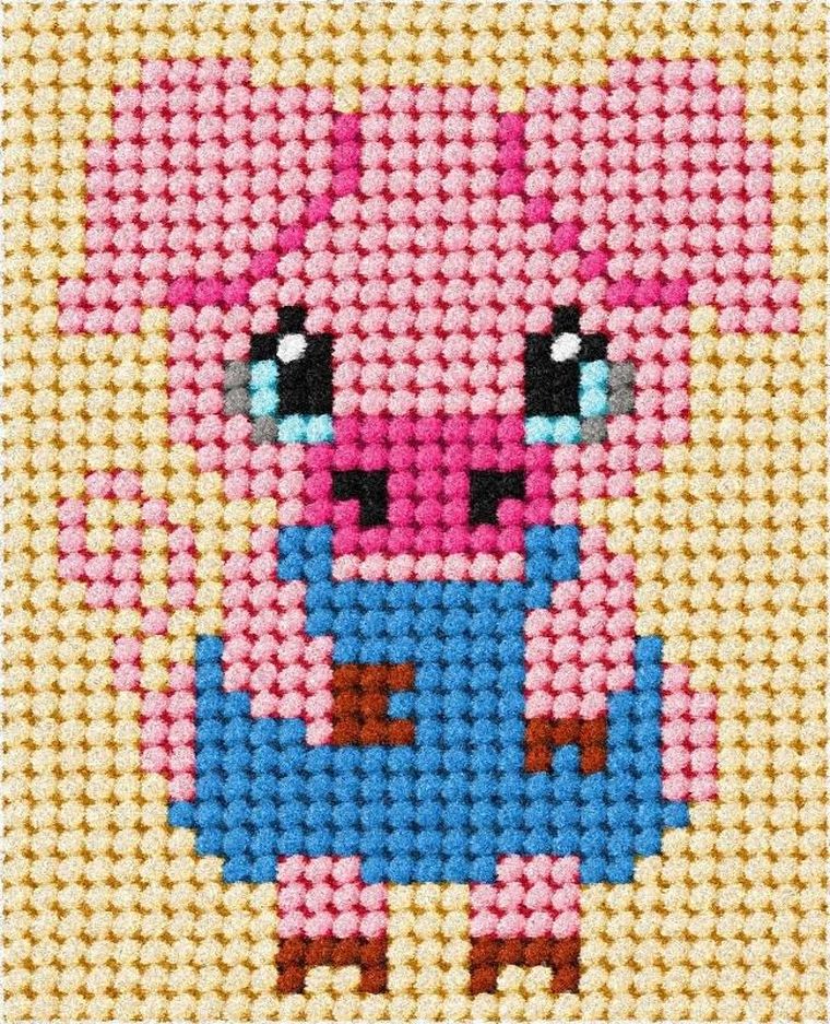 Anex-bis, Moje pierwsze wyszywanie, zestaw do haftu, Prosiaczek