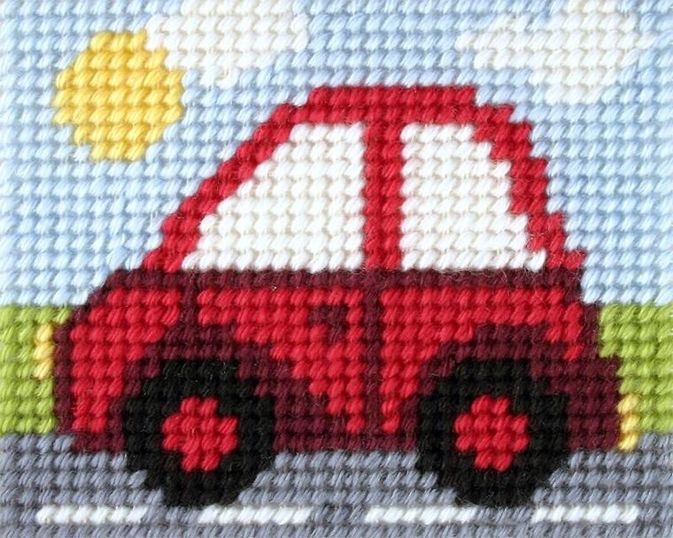 Anex-bis, Moje pierwsze wyszywanie, zestaw do haftu, Samochód