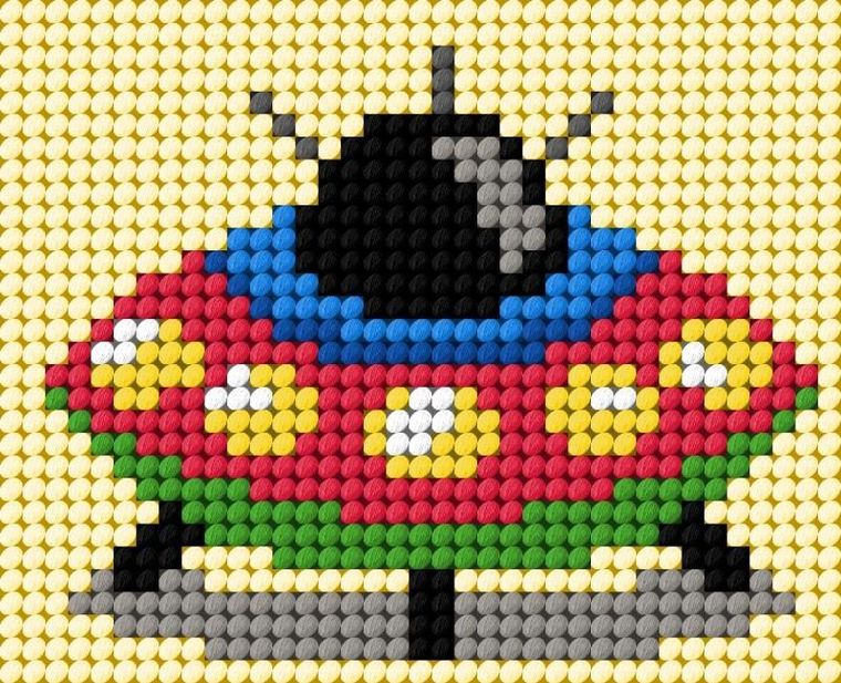 Anex-bis, Moje pierwsze wyszywanie, zestaw do haftu, Statek UFO