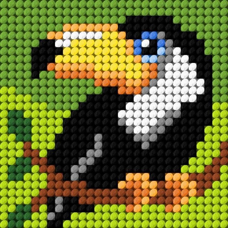 Anex-bis, Moje pierwsze wyszywanie, zestaw do haftu, Tukan