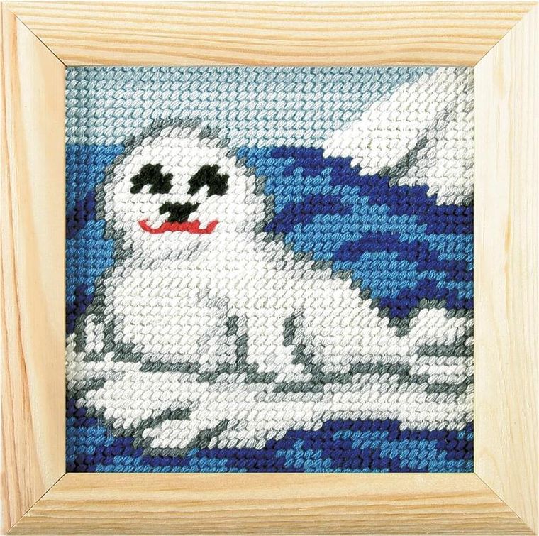 Anex-bis, Moje pierwsze wyszywanie, zestaw do haftu z ramką, Foczka