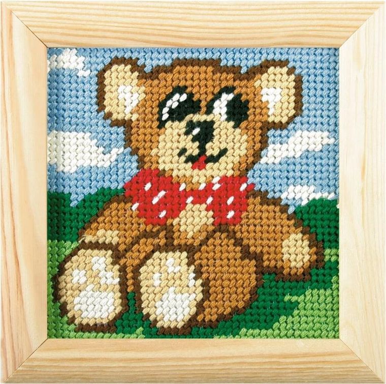 Anex-bis, Moje pierwsze wyszywanie, zestaw do haftu z ramką, Miś