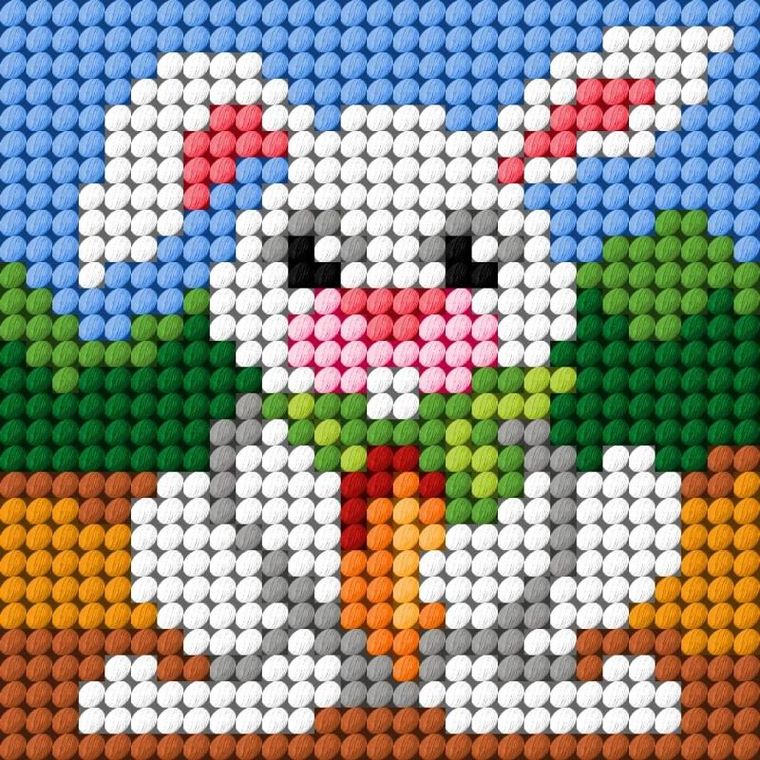 Anex-bis, Moje pierwsze wyszywanie, zestaw do haftu, Zajączek