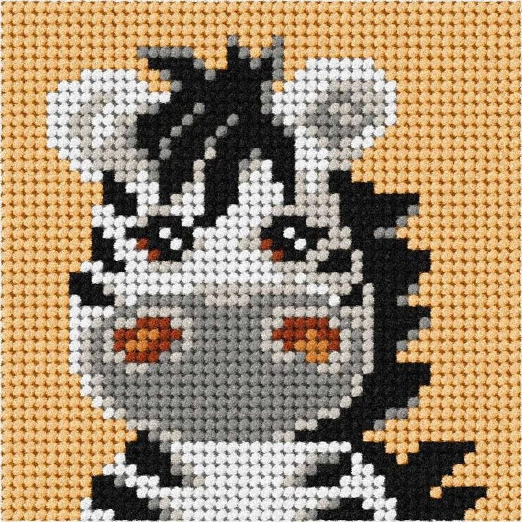 Anex-bis, Moje pierwsze wyszywanie, zestaw do haftu, Zebra