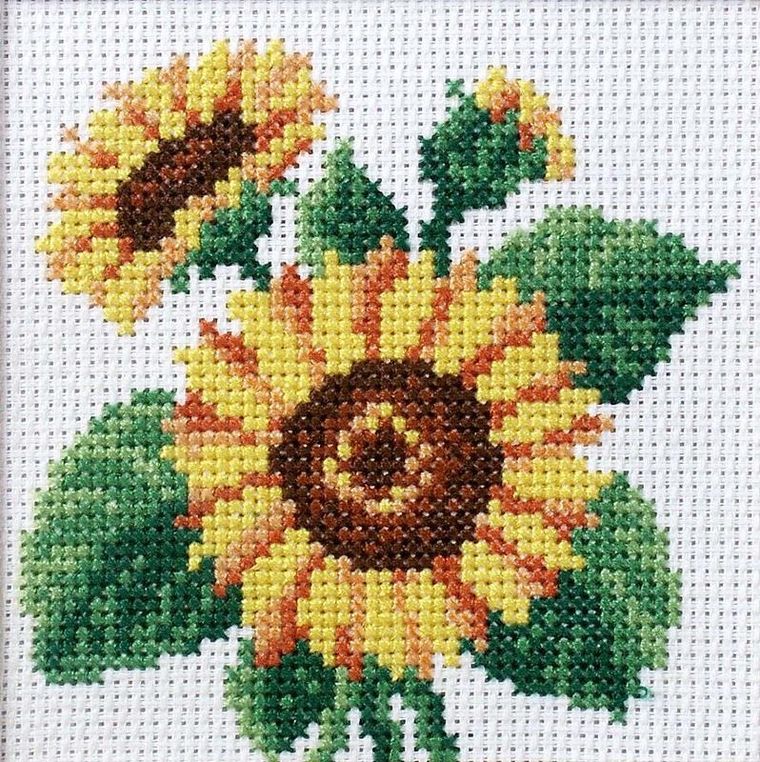 Anex-bis, zestaw do haftu krzyżykowego, Słoneczniki