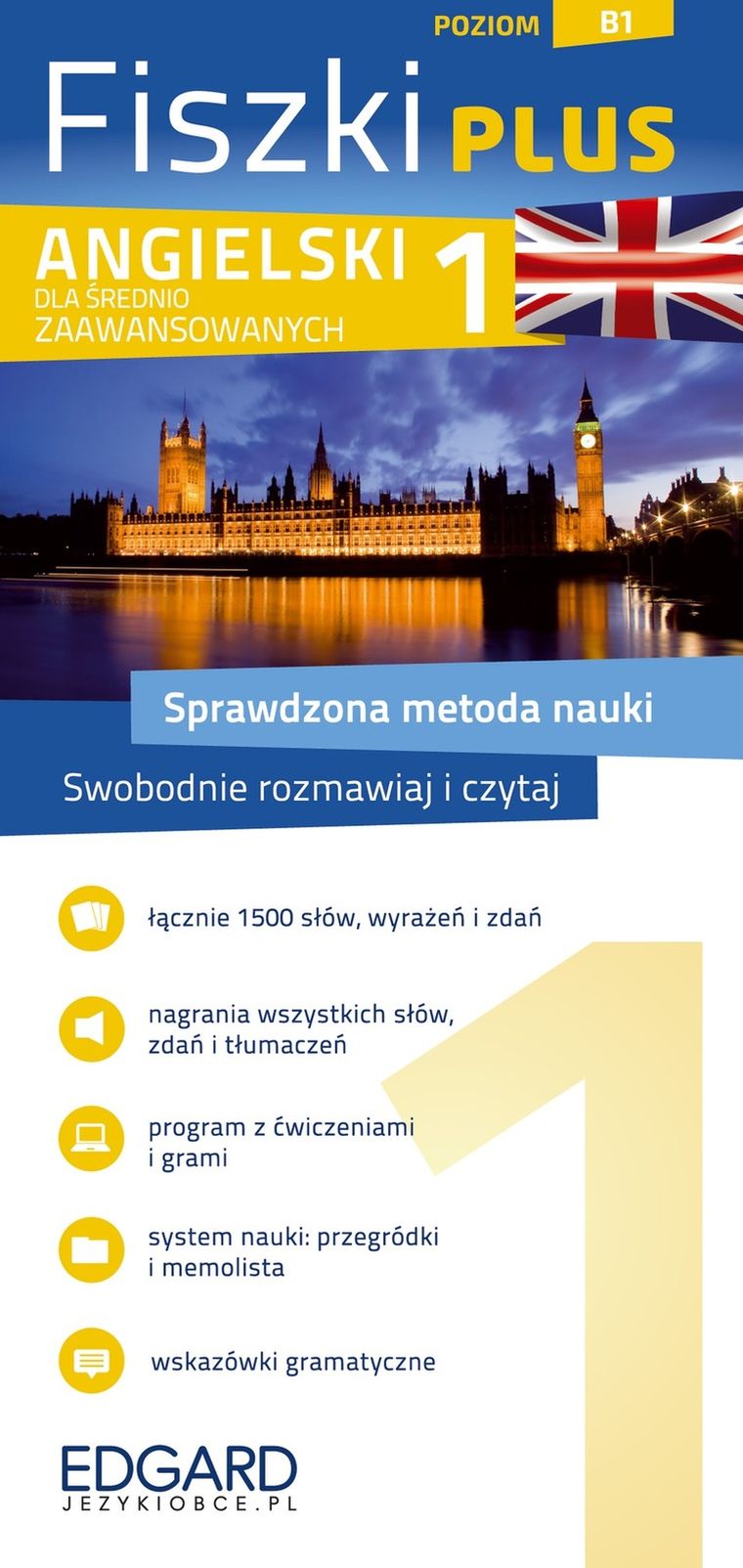 Angielski. Fiszki plus dla średnio-zaawansowanych 1