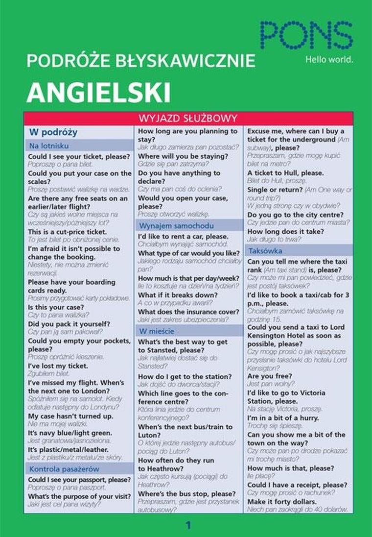 Angielski. Podróże błyskawicznie