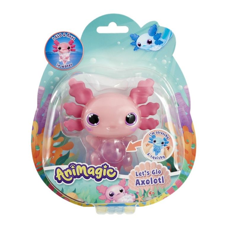 AniMagic, Let's Glo Axolotl, figurka interaktywna, różowa