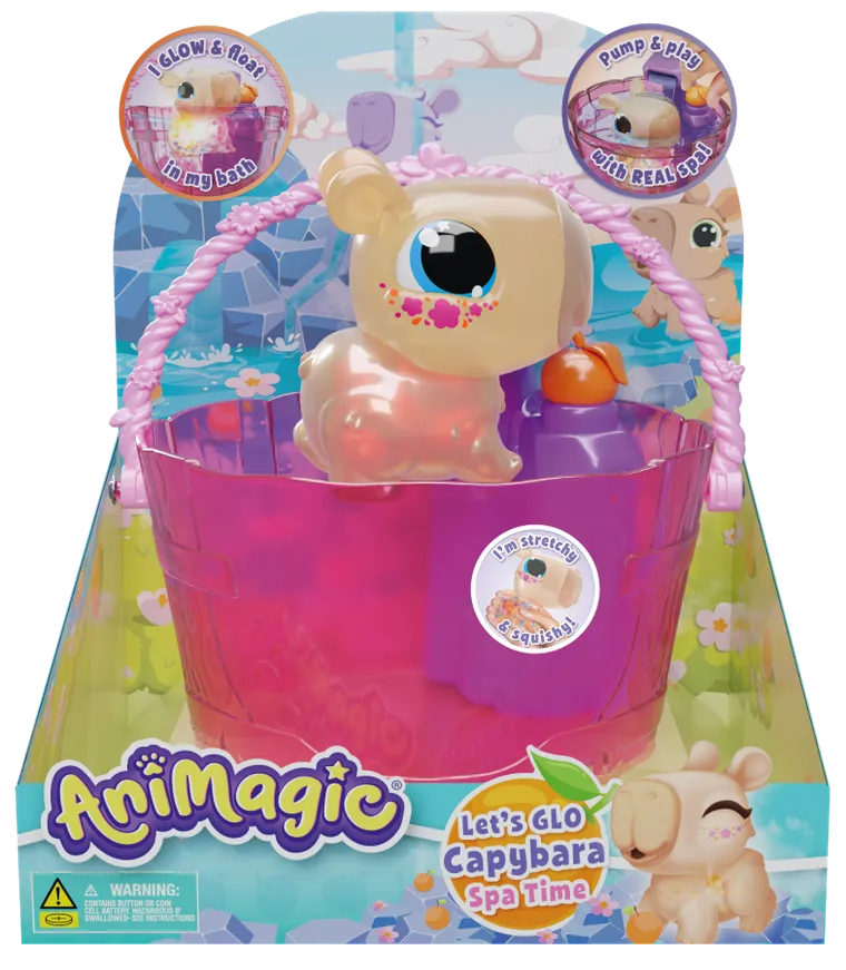 Animagic, Let's Glo Capybara, figurka interaktywna, Spa Time