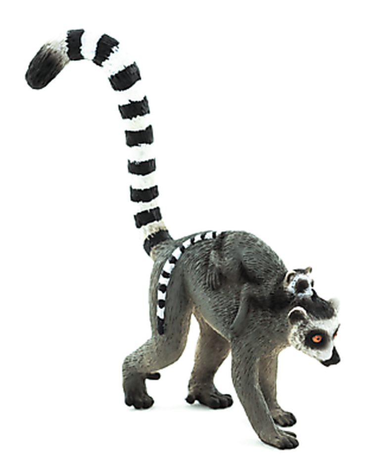 Animal Planet, Lemur z młodym, figurka