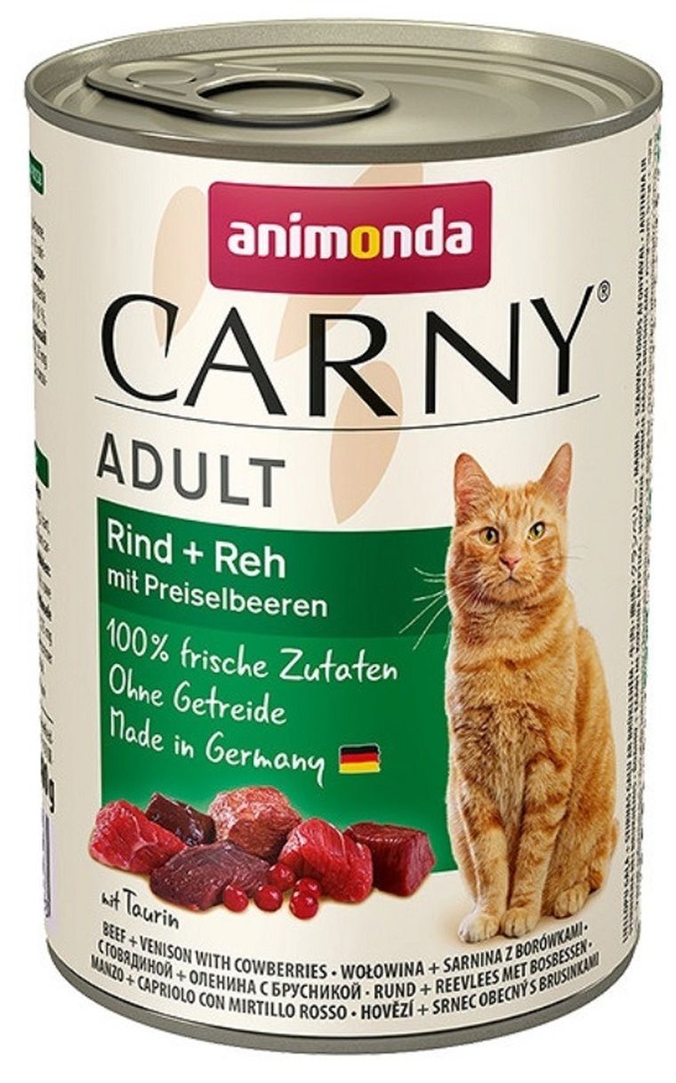 Animonda, Carny, Adult, dziczyzna z żurawiną, puszka dla kota, 400g