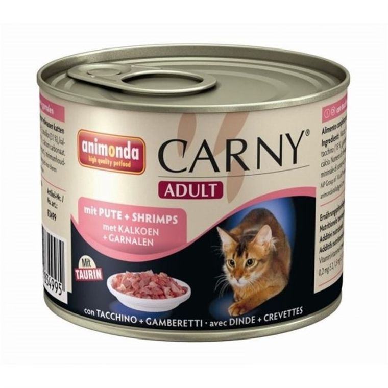Animonda, Carny, Adult, indyk i krewetki, puszka dla kota, 200g