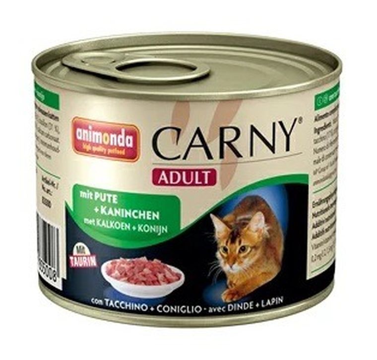 Animonda, Carny, Adult, indyk i królik, puszka dla kota, 200g