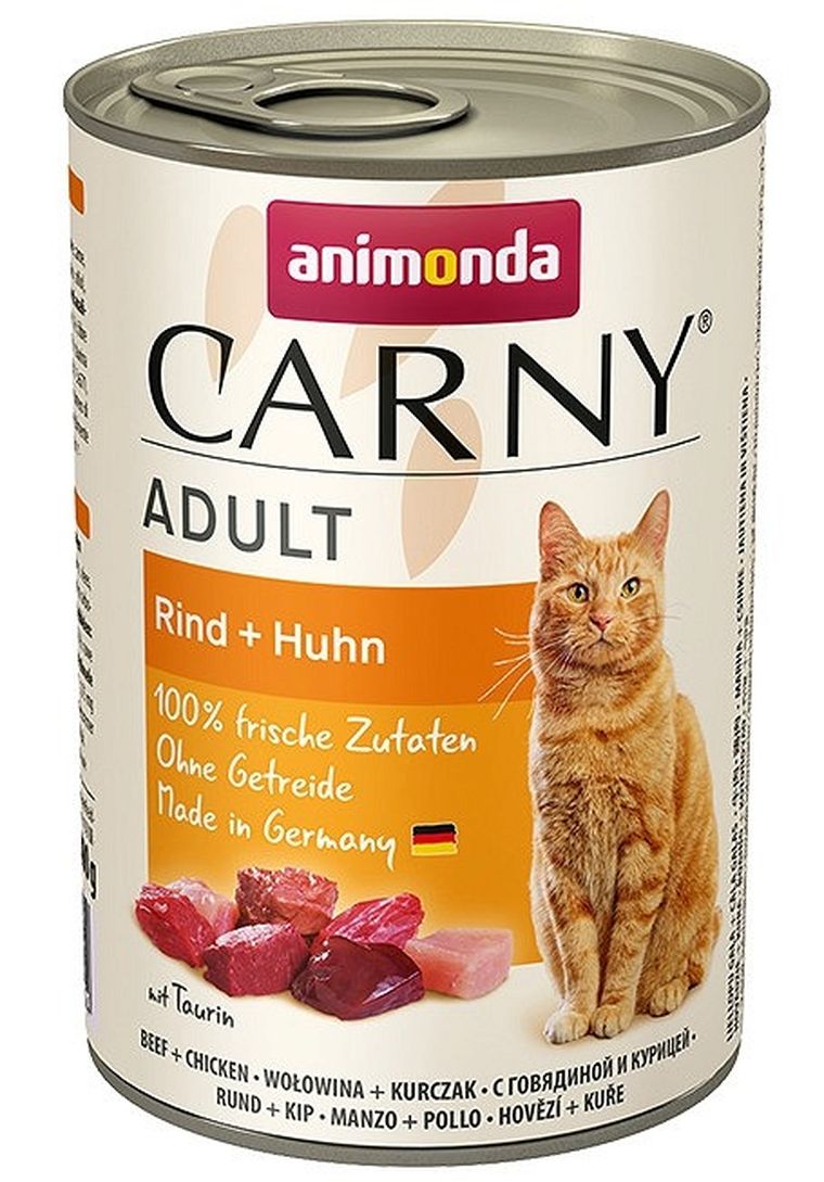 Animonda, Carny, Adult, wołowina i kurczak, puszka dla kota, 400g
