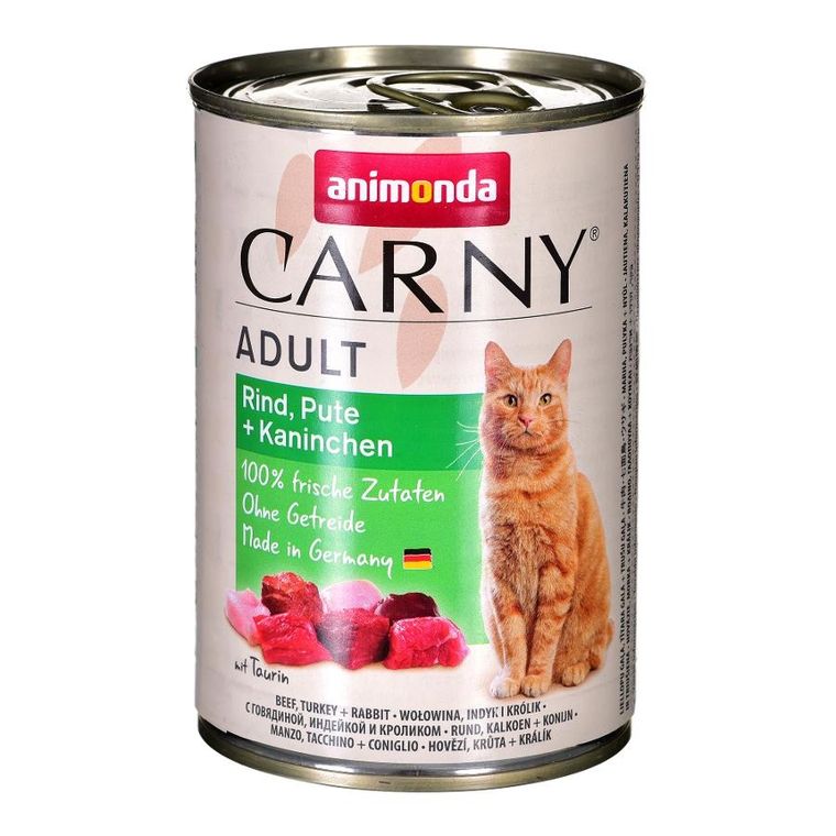 Animonda, Carny Adult, wołowina, indyk i królik, 400g