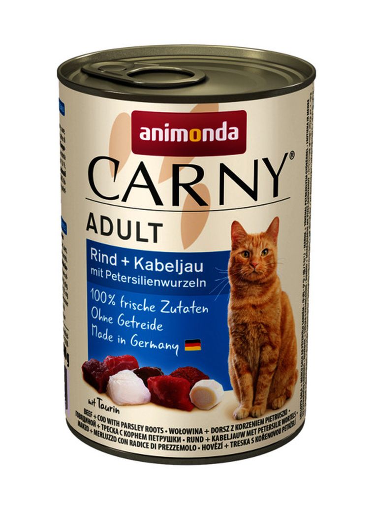 Animonda, Carny Adult, Wołowina Z Dorszem I Pietruszką, 400g