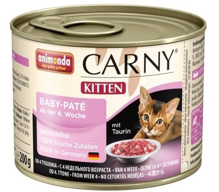 Animonda, Carny, Kitten Baby Pate, karma mokra dla kota, 200g