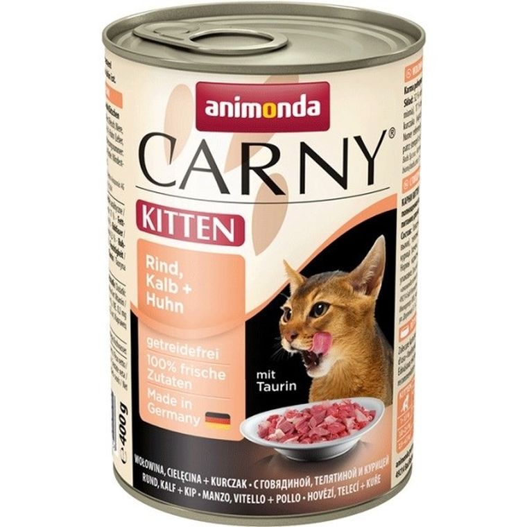 Animonda, Carny, Kitten, karma mokra dla kota, wołowina, cielęcina I kurczak, 400g