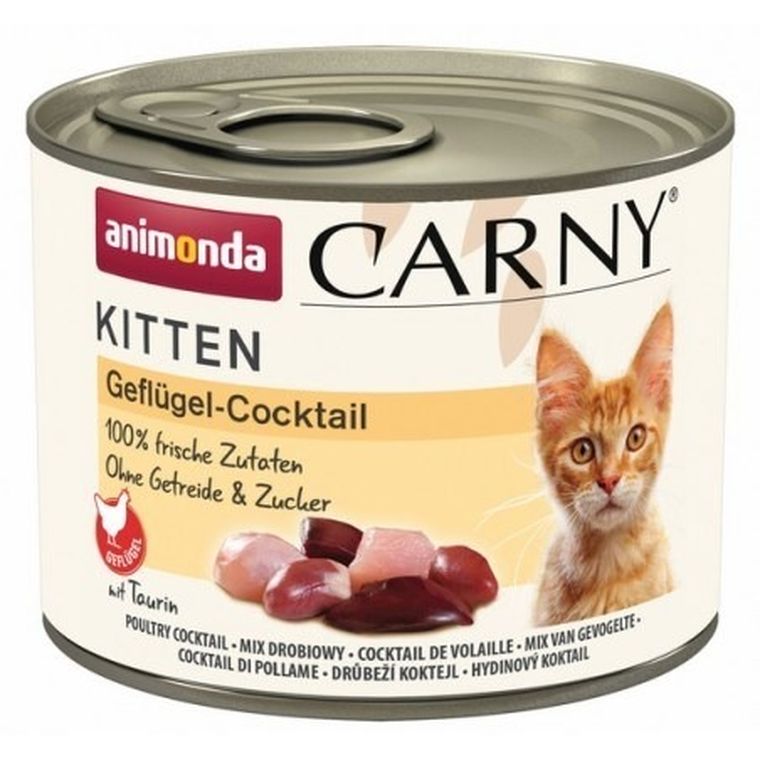 Animonda, Carny, Kitten, mokra karma dla kota, koktajl drobiowy, 200g