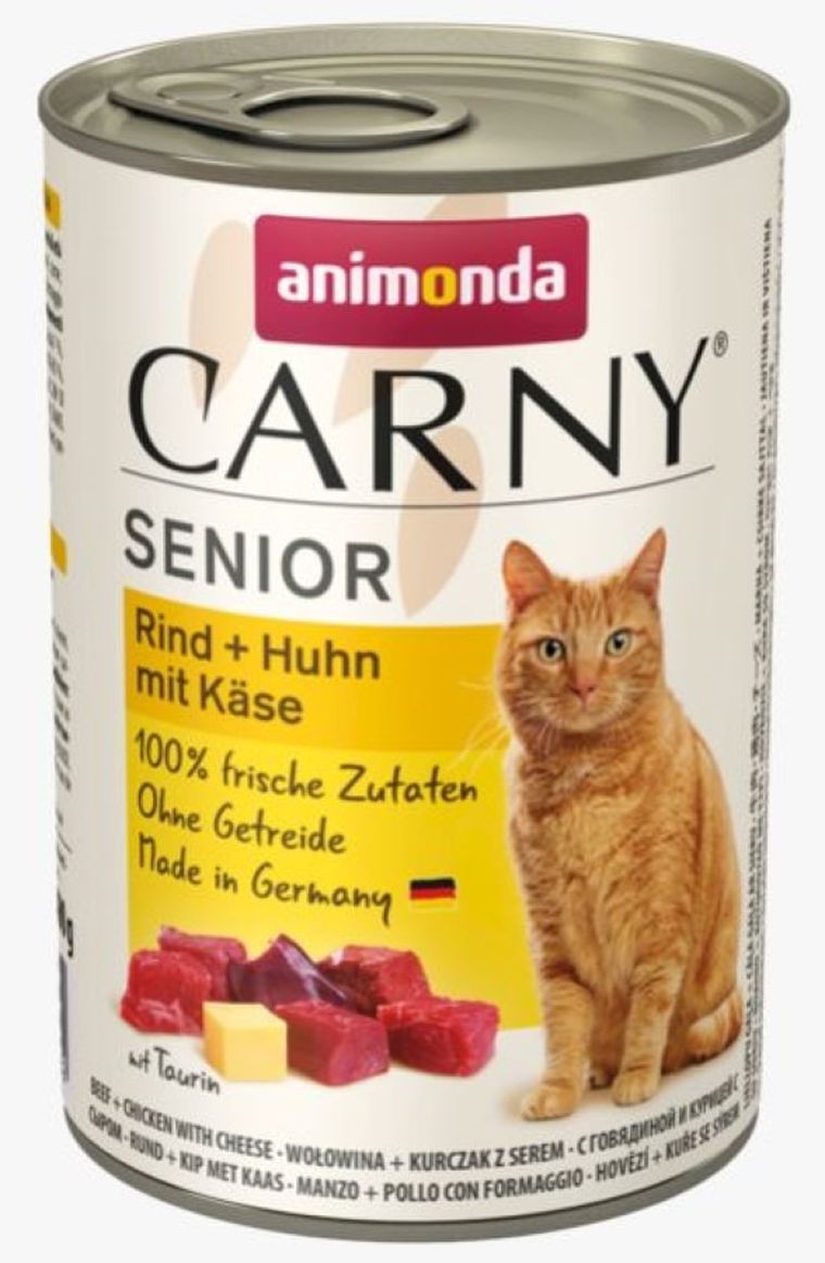 Animonda, Carny Senior, karma mokra dla kota, wołowina, kurczak z serem, 400 g