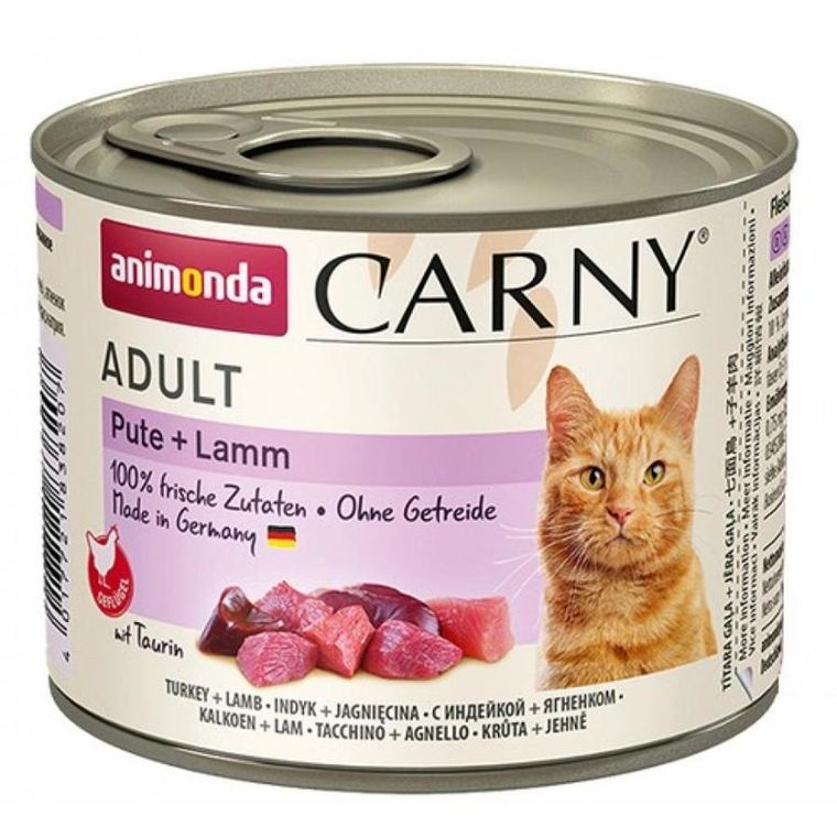 Animonda, Cat Carny Adult, karma mokra dla kota, indyk, jagnięcina, 200g