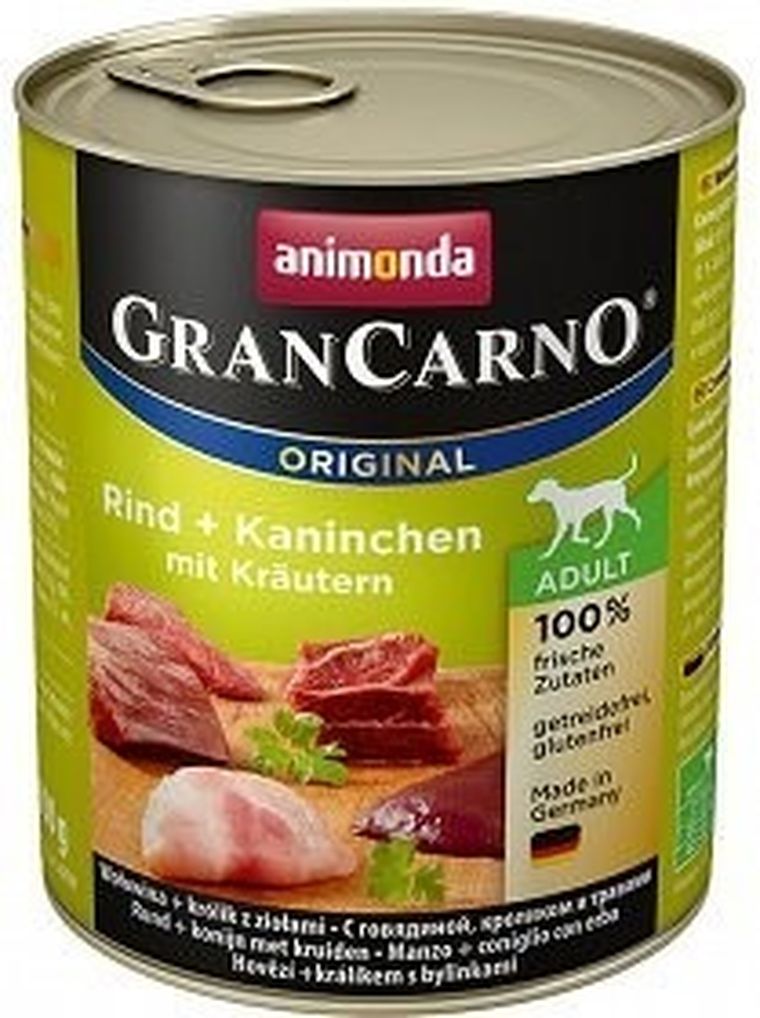 Animonda, Grancarno, Adult, królik z ziołami, puszka dla psa, 800g