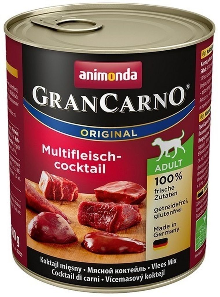 Animonda, Grancarno, Adult, mięsny koktajl, puszka dla psa, 800g