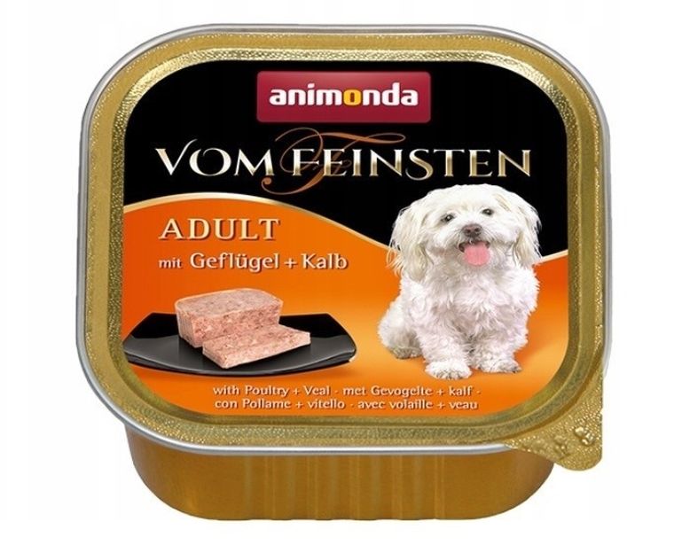 Animonda, Vom Feinsten, Classic, drób i cielęcina, mokra karma dla psa, 150g