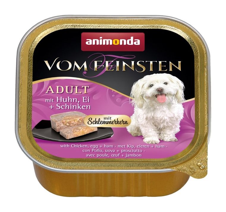 Animonda, Vom Feinsten Classic, karma mokra dla psa, kurczak, jajko + szynka, 150 g