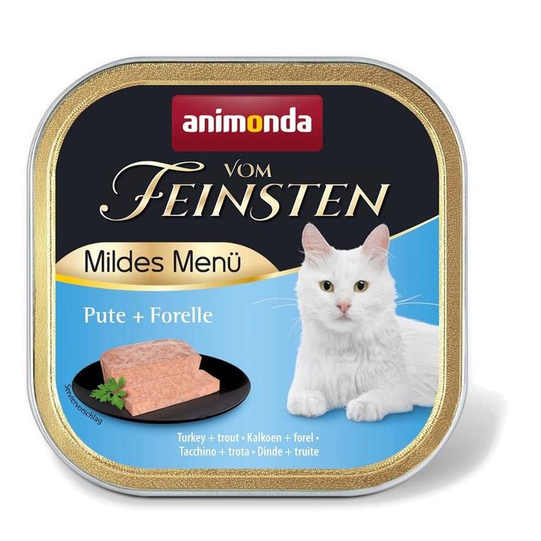 Animonda, Vom Feinsten, Mild Menue, indyk i pstrąg, karma mokra dla kota, 100g