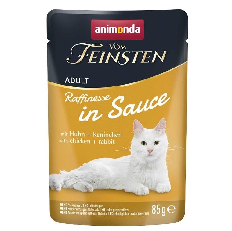 Animonda, Vom Feinsten, Raffinesse in Sauce, kurczak i królik, mokra karma dla kota, 85g