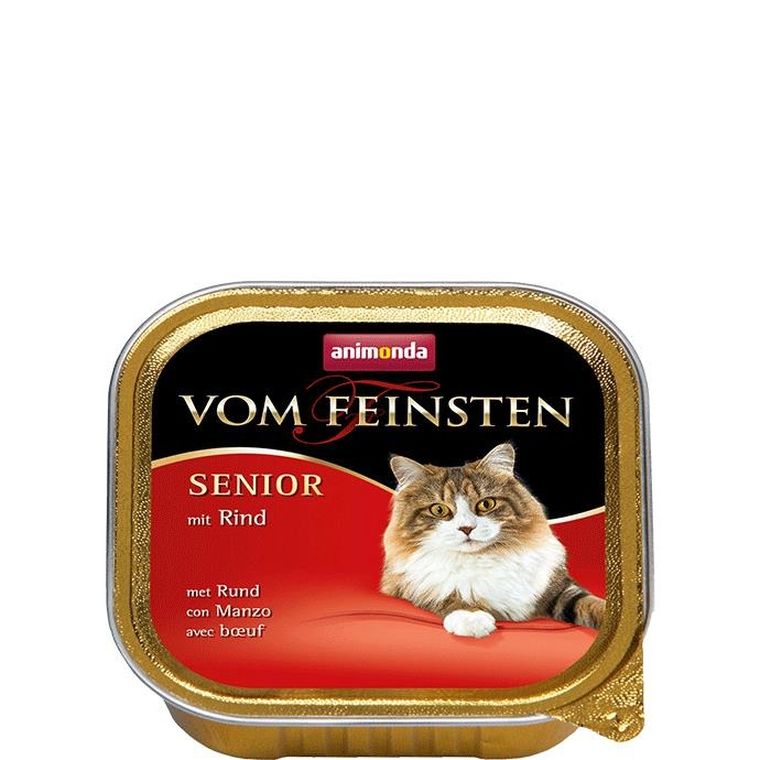 Animonda, Vom Feinsten, Senior Cat, karma mokra dla kota, wołowina, 100 g