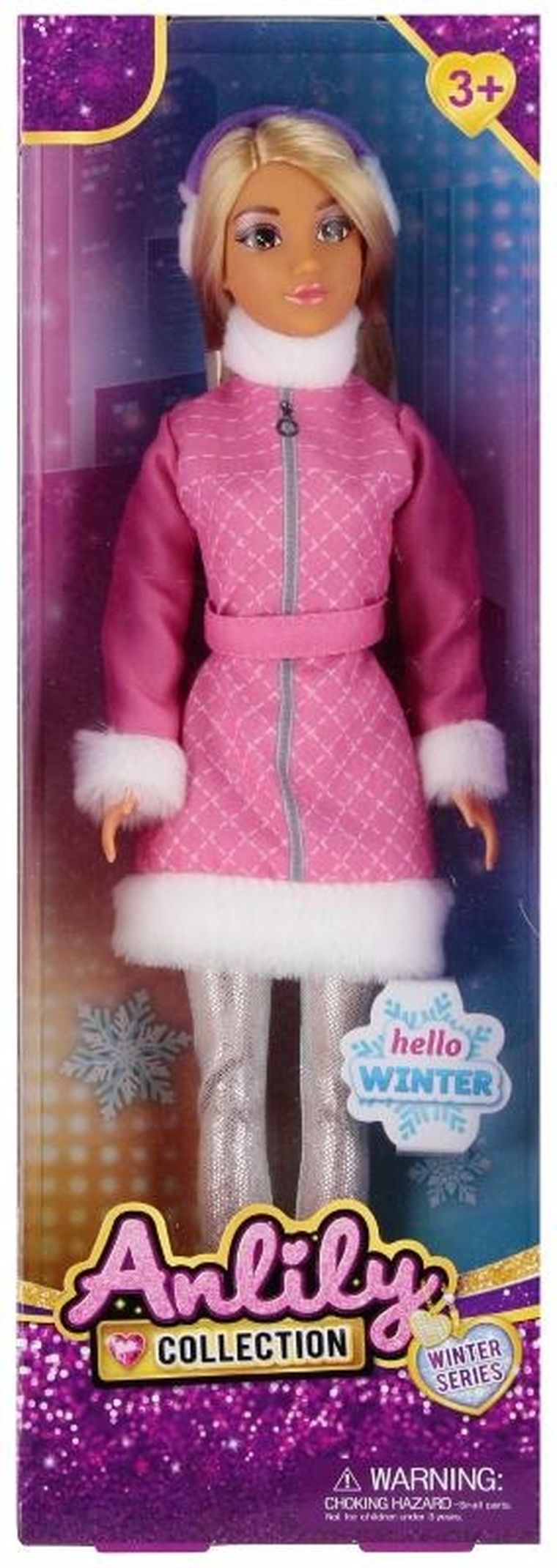 Anlily, lalka z zimowymi akcesoriami, 29 cm