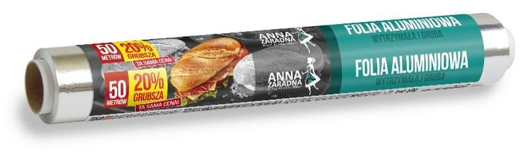 Anna Zaradna, folia aluminiowa, 20% grubsza, 50 m